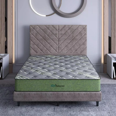 Bonell Spring Mattress Premium Quality Belgium Jacqard Fabric - Brown